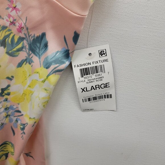 INC International Concepts Women's 2pc Lace-Trim Floral Robe/ Nightie Floral XL - Picture 13 of 15